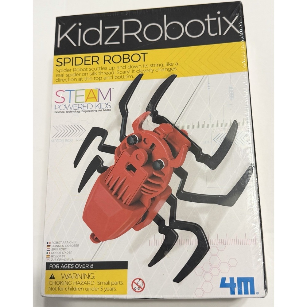 KidzRobotix Spider Robot STEAM Powered Kids 4M Science Kit 3680WM New Sealed